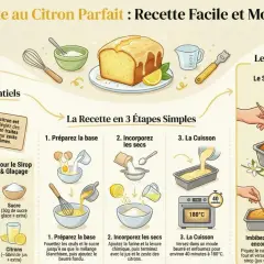 Recette cake au citron : ingrédients, étapes simples et secret du moelleux. Un délice à préparer facilement.