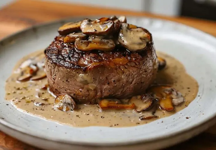 Filet mignon sauce crémeuse aux champignons, un délice facile à préparer avec le Cookeo.
