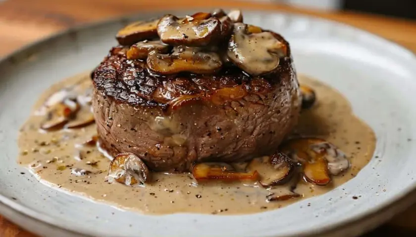 Filet mignon sauce crémeuse aux champignons, un délice facile à préparer avec le Cookeo.